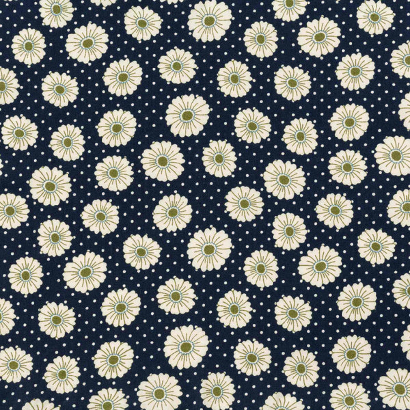 Bella Taylor RFID Envelope Wallet - Dotted Daisy Navy