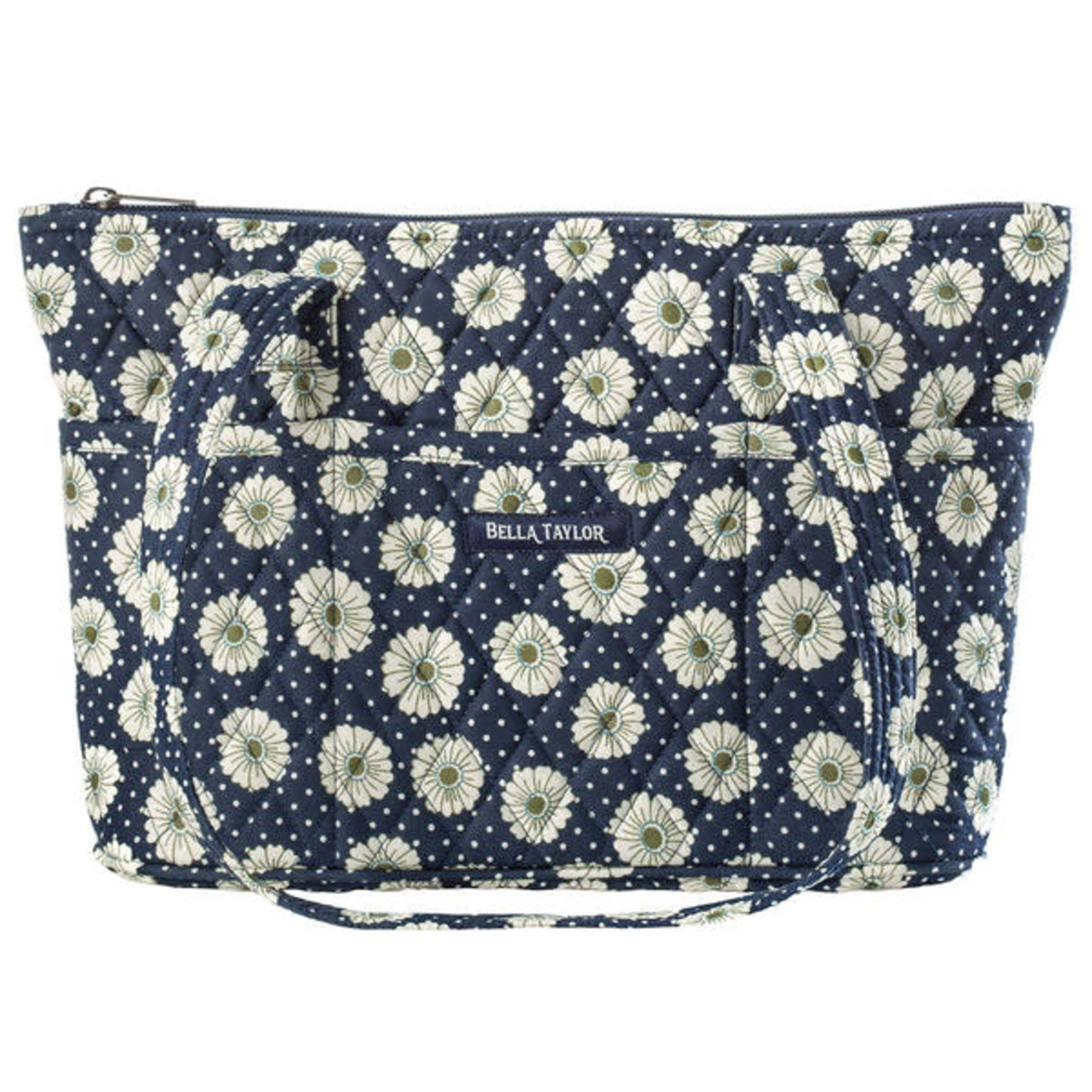 Bella Taylor Dotted Daisy Navy - Small Shoulder Tote