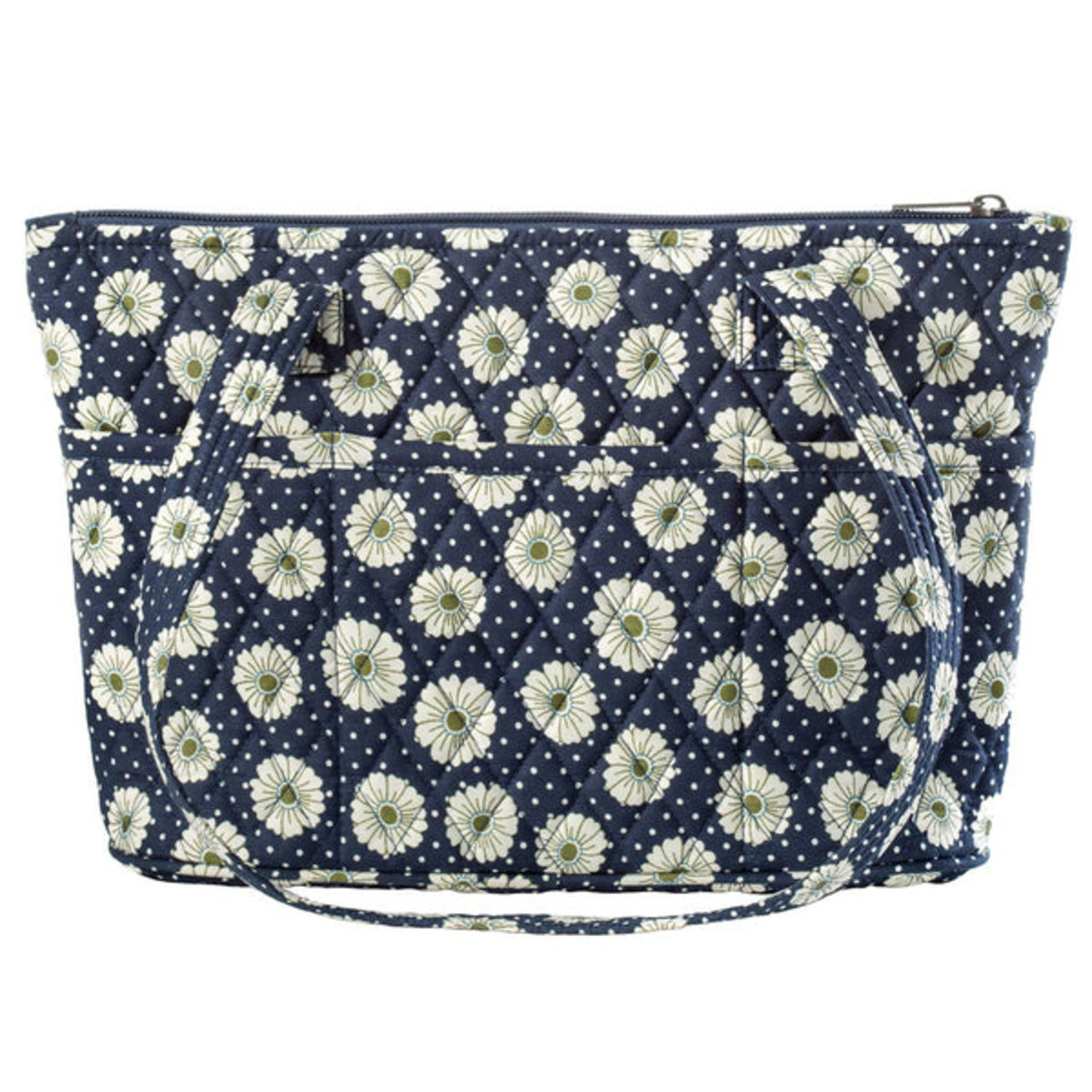 Bella Taylor Dotted Daisy Navy - Small Shoulder Tote