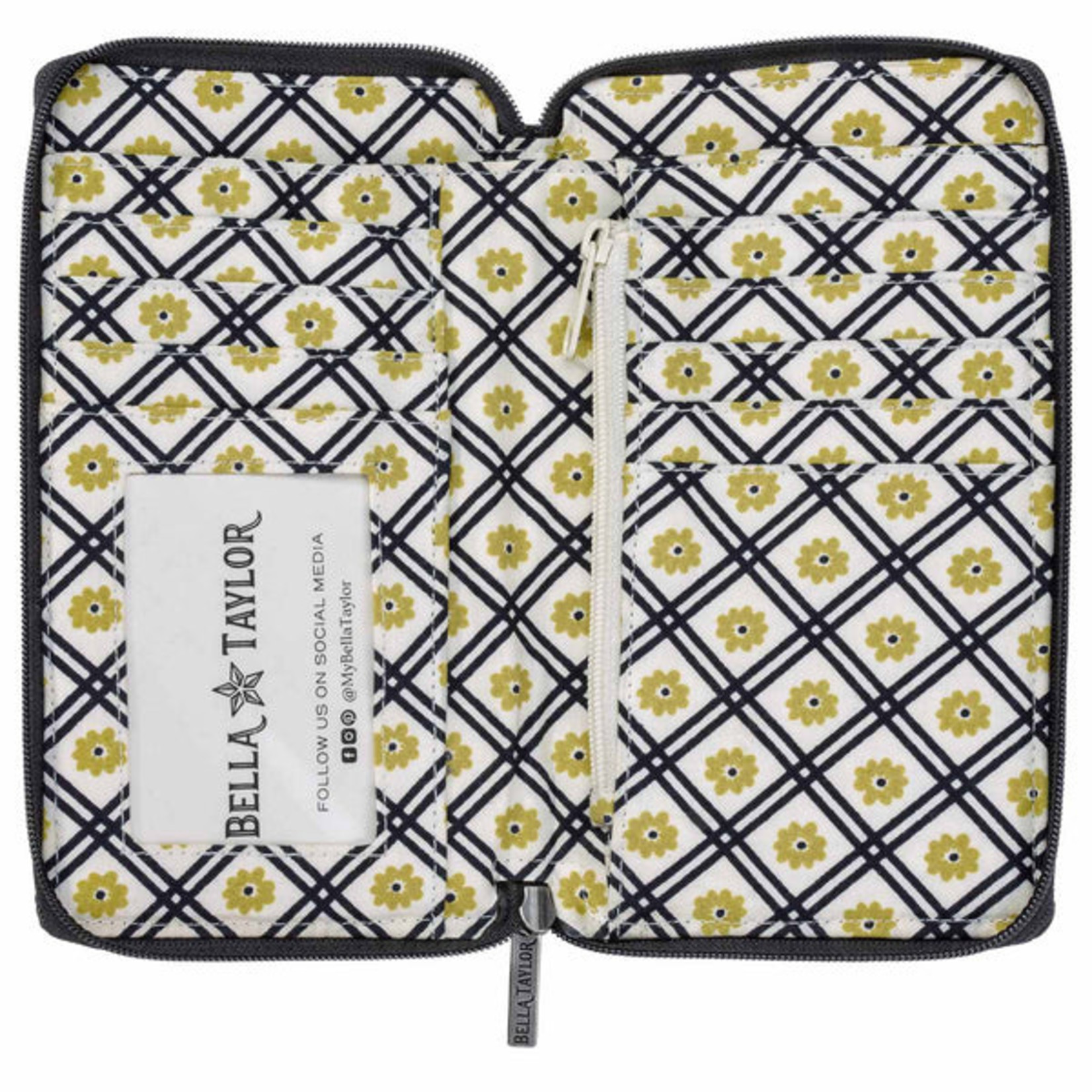 Bella Taylor RFID Modern Wristlet Wallet - Solid Black