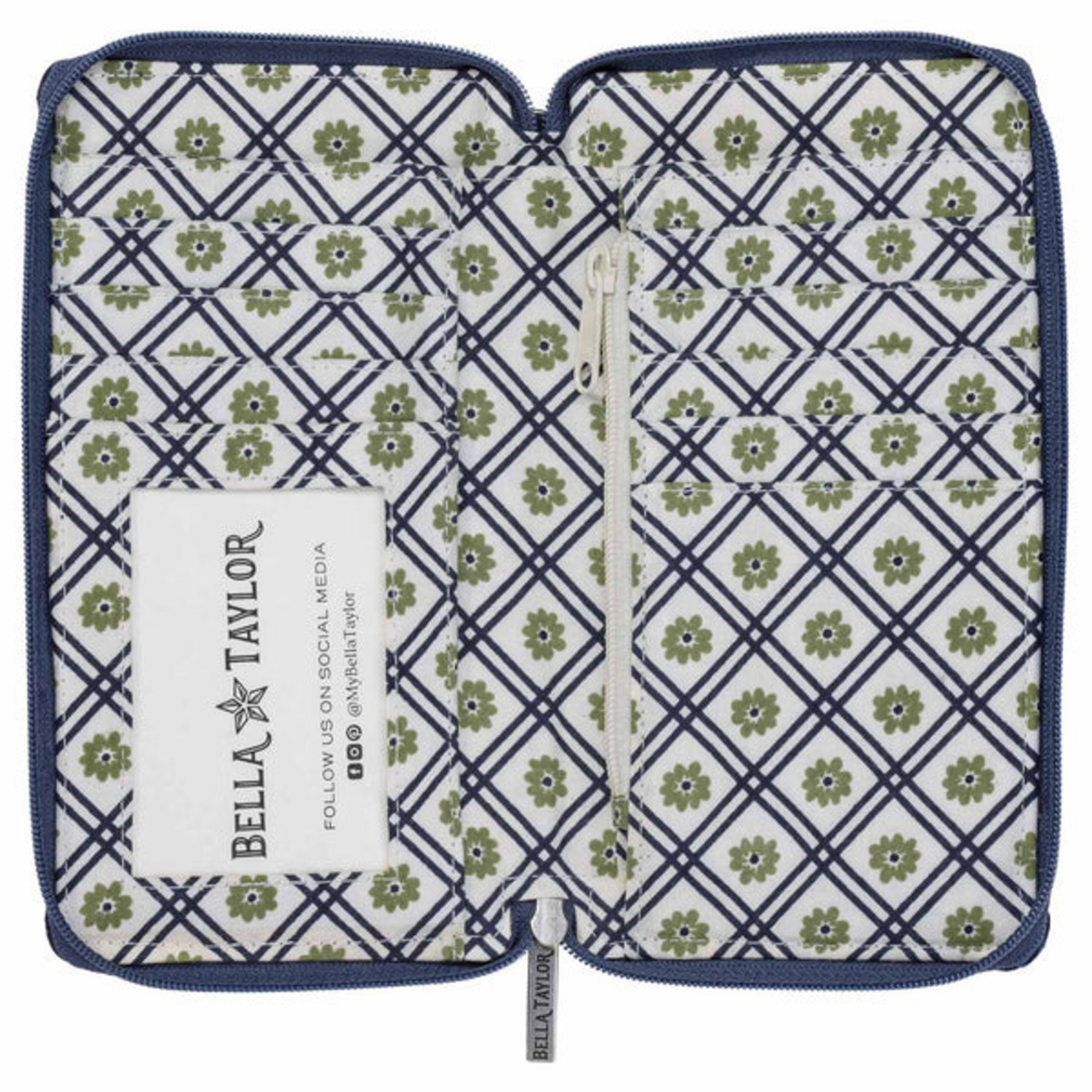 Bella Taylor RFID Modern Wristlet Wallet - Solid Navy