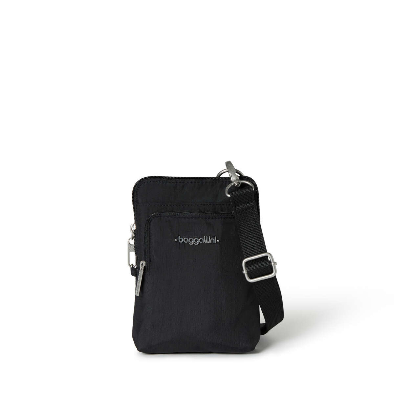 Baggallini Securtex Anti-Theft Activity Crossbody Bag - Black