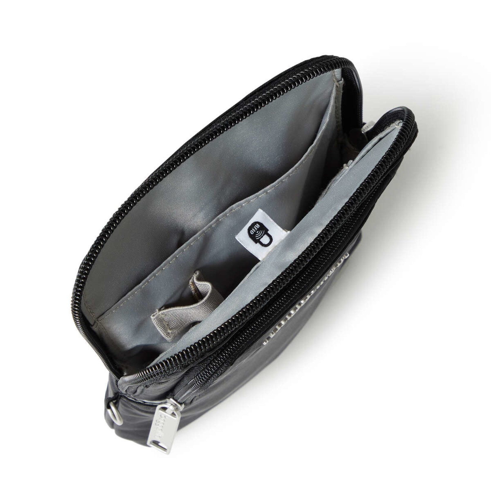 Baggallini Securtex Anti-Theft Activity Crossbody Bag - Black