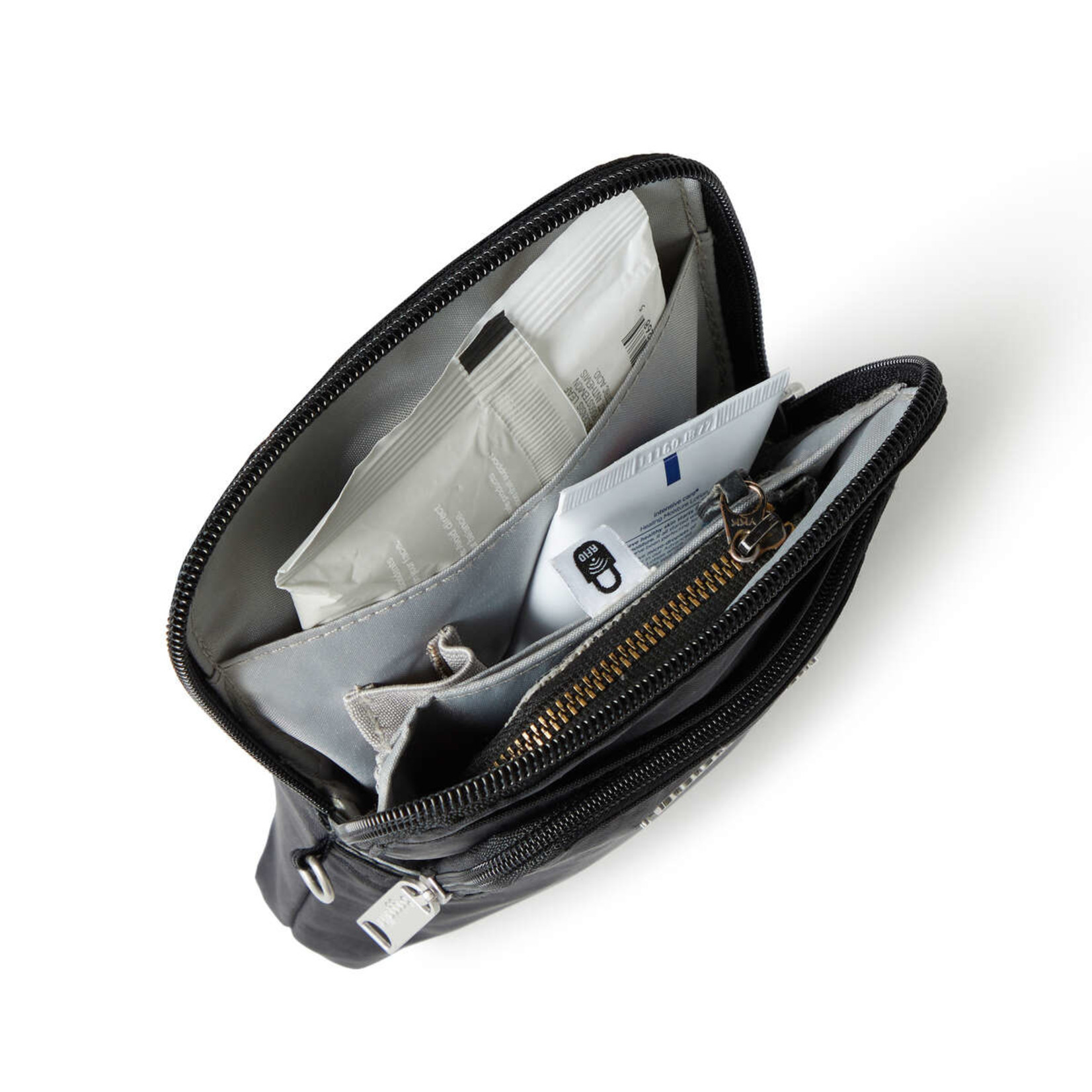 Baggallini Securtex Anti-Theft Activity Crossbody Bag - Black