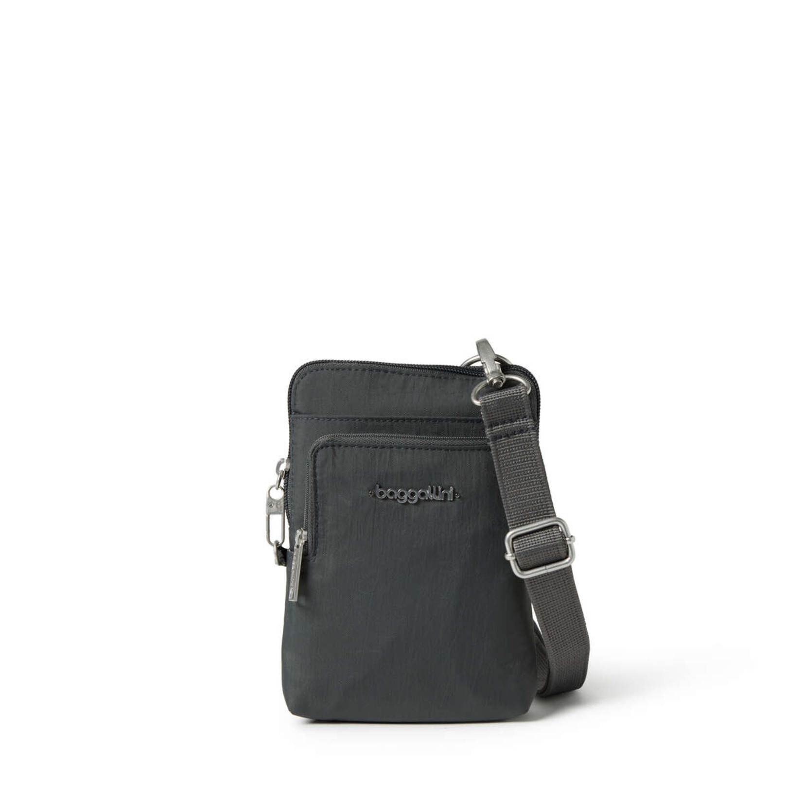 Baggallini Anti-Theft Activity Crossbody Bag - Charcoal