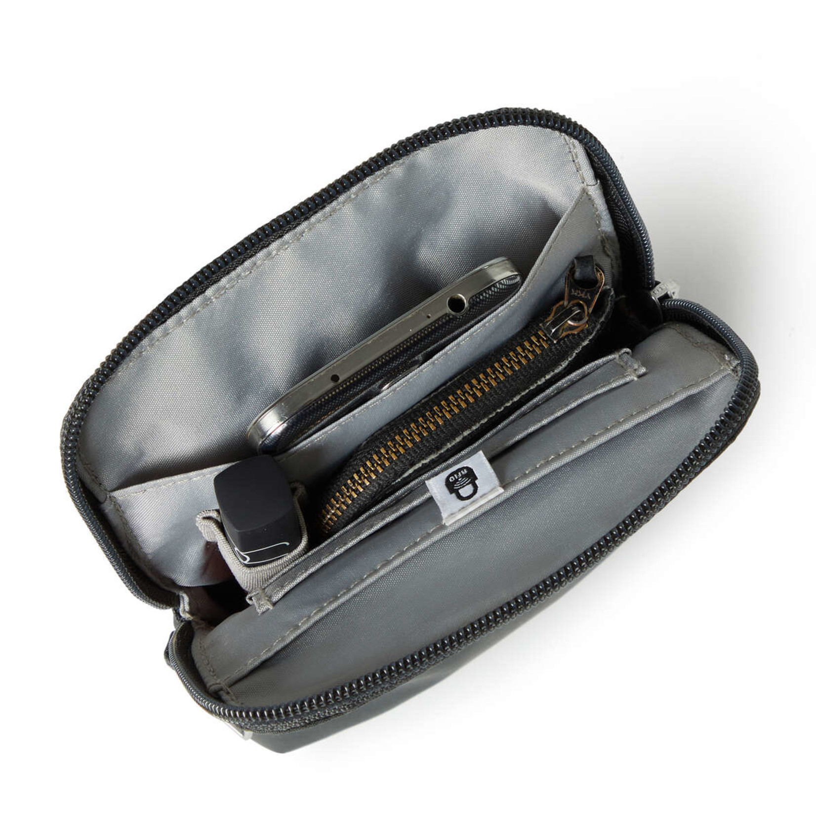 Baggallini Anti-Theft Activity Crossbody Bag - Charcoal