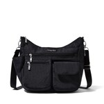 Baggallini Modern Everywhere Bag - Black Cheetah Embossed