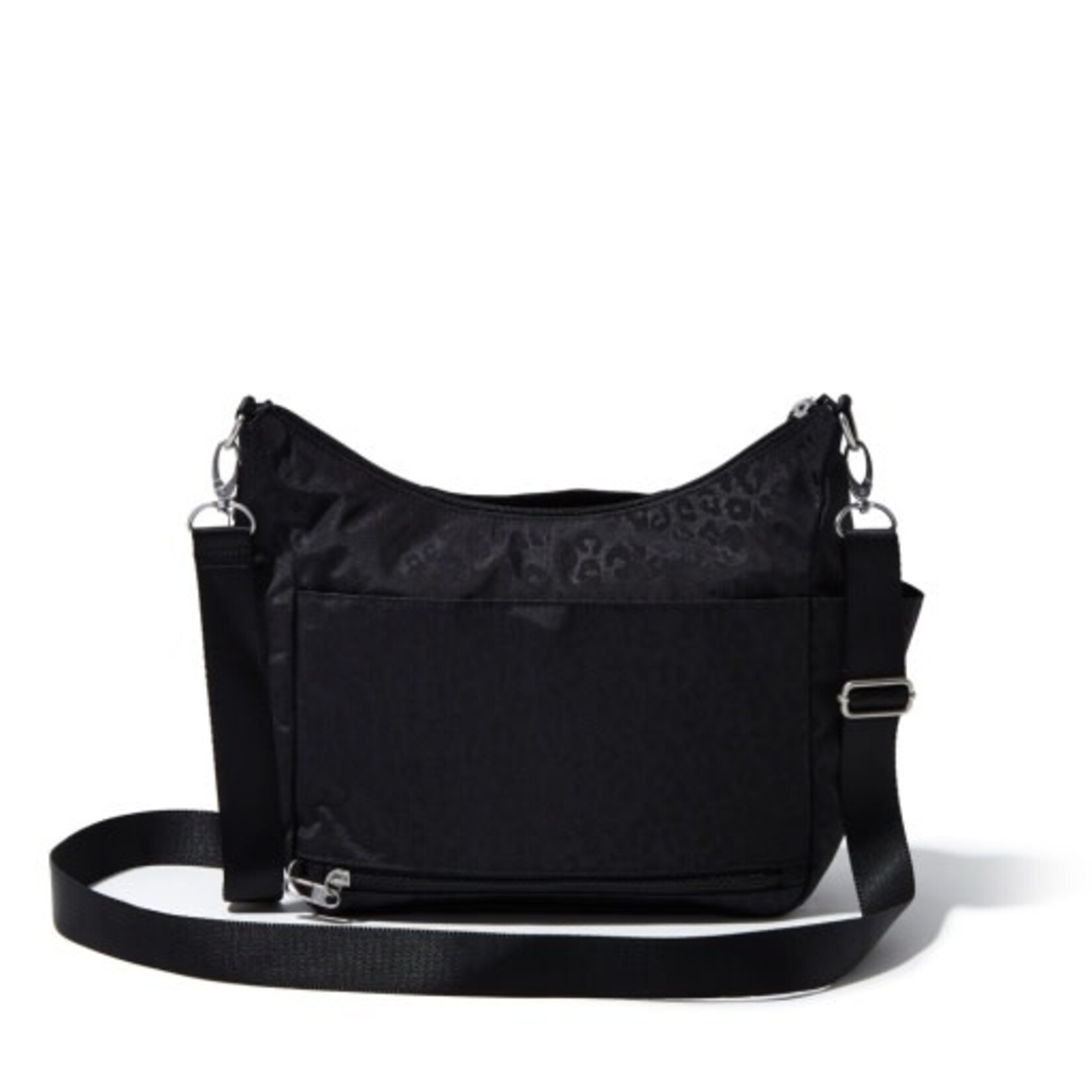 Baggallini Modern Everywhere Bag - Black Cheetah Embossed
