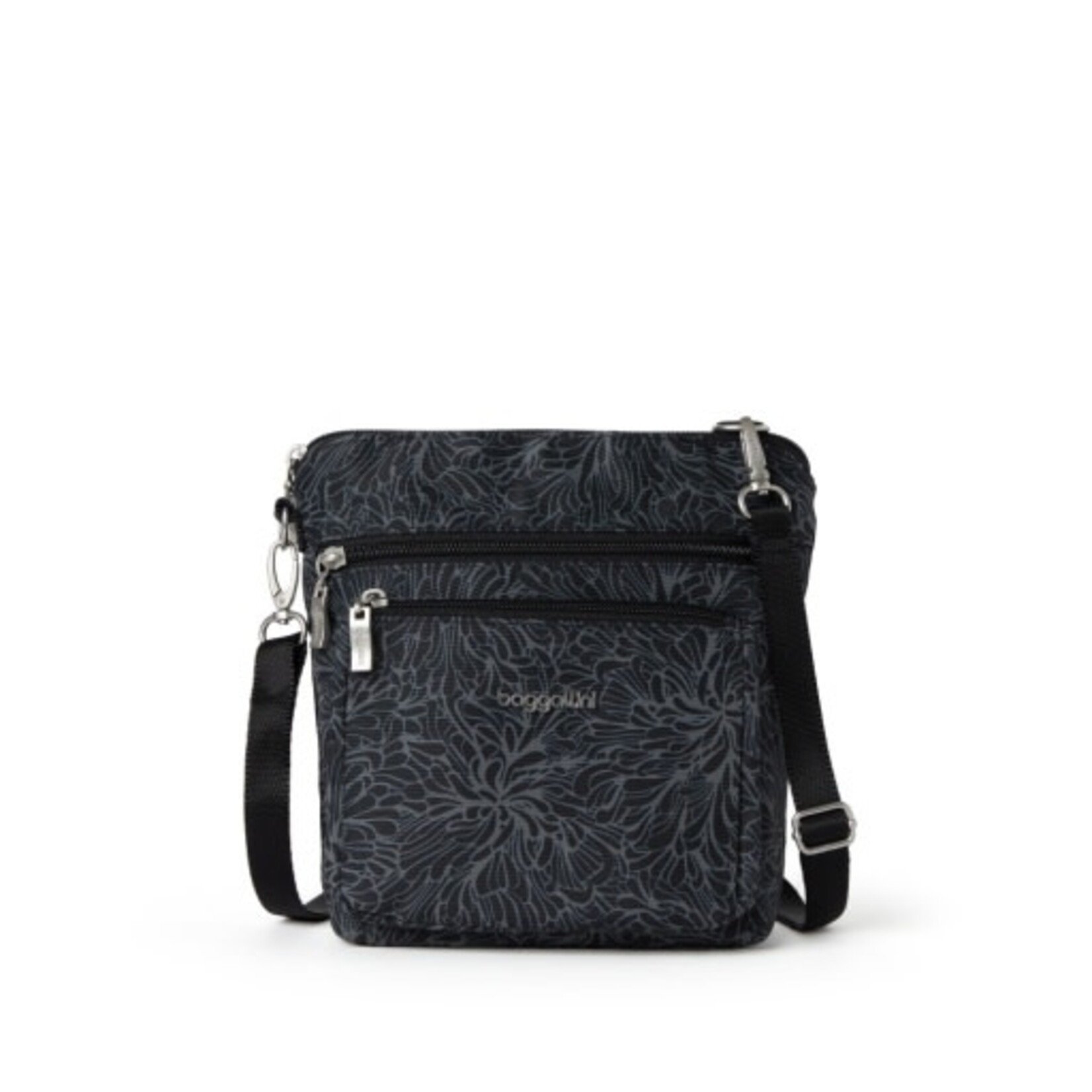 Baggallini Modern Pocket Crossbody - Midnight Blossom Print 2026