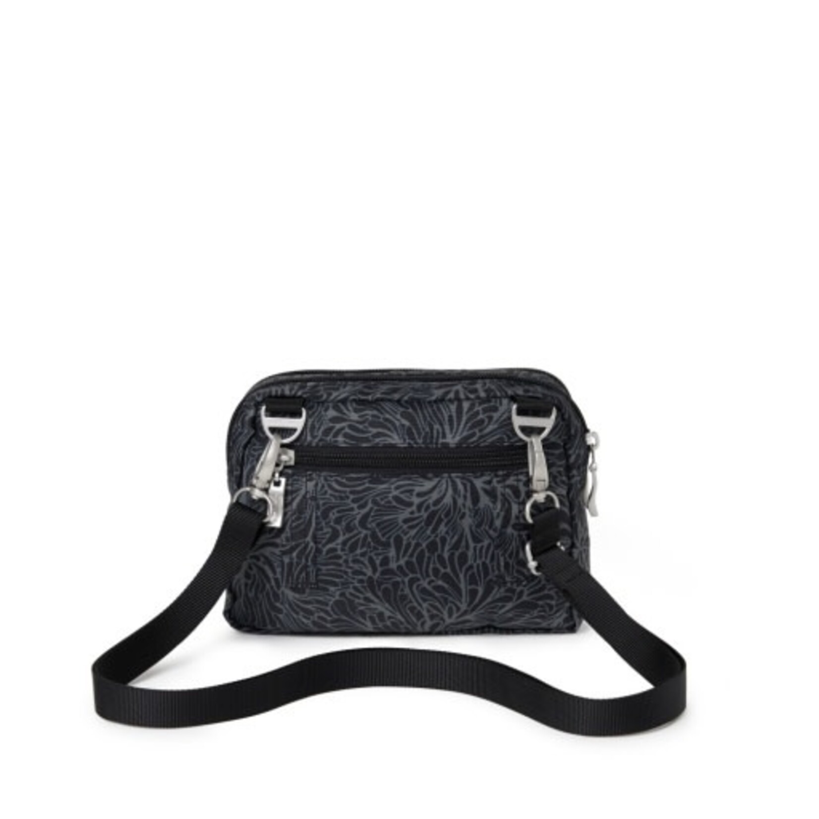 Baggallini Triple Zip Bagg - Midnight Blossom Print
