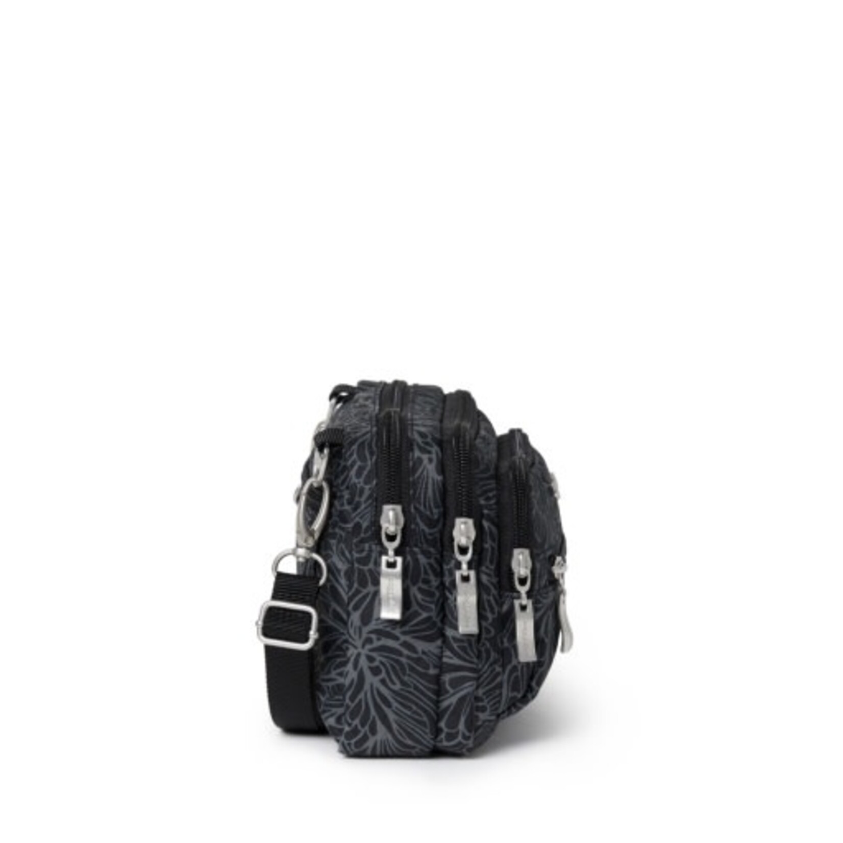 Baggallini Triple Zip Bagg - Midnight Blossom Print