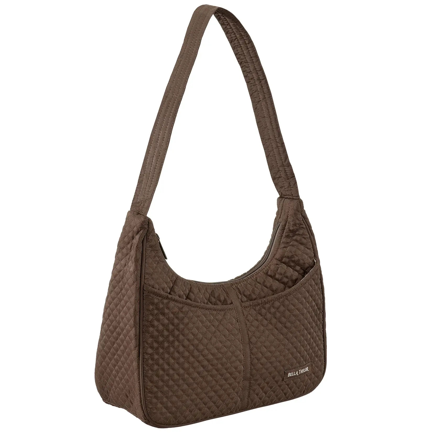 Bella Taylor Blakely Shoulder Bag - Chocolate Microfiber