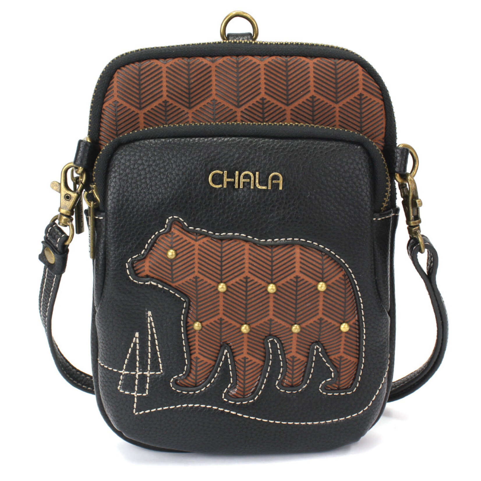 Chala Uni Cell Phone Crossbody - Brown Bear