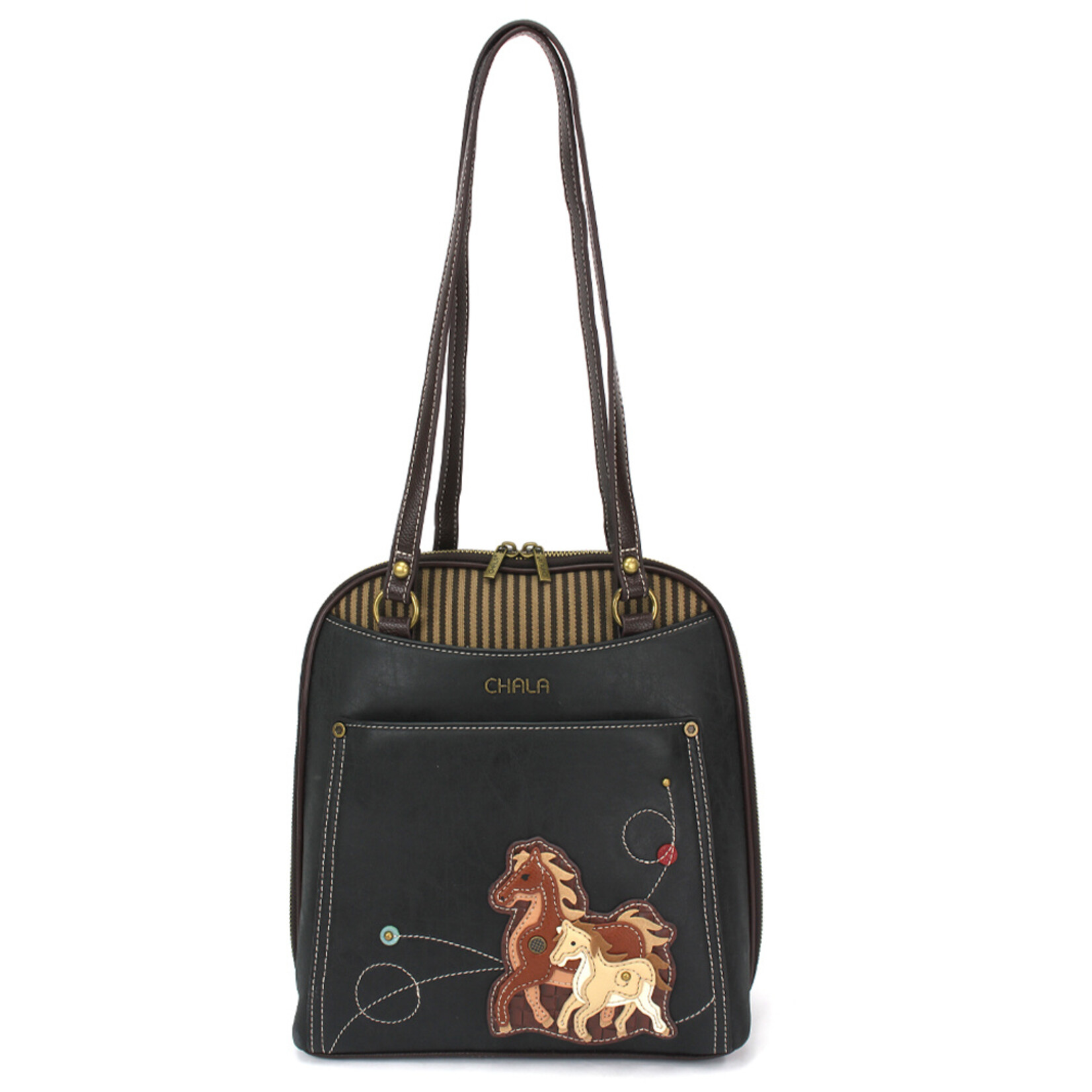 Chala Convertible Backpack - Horse Family