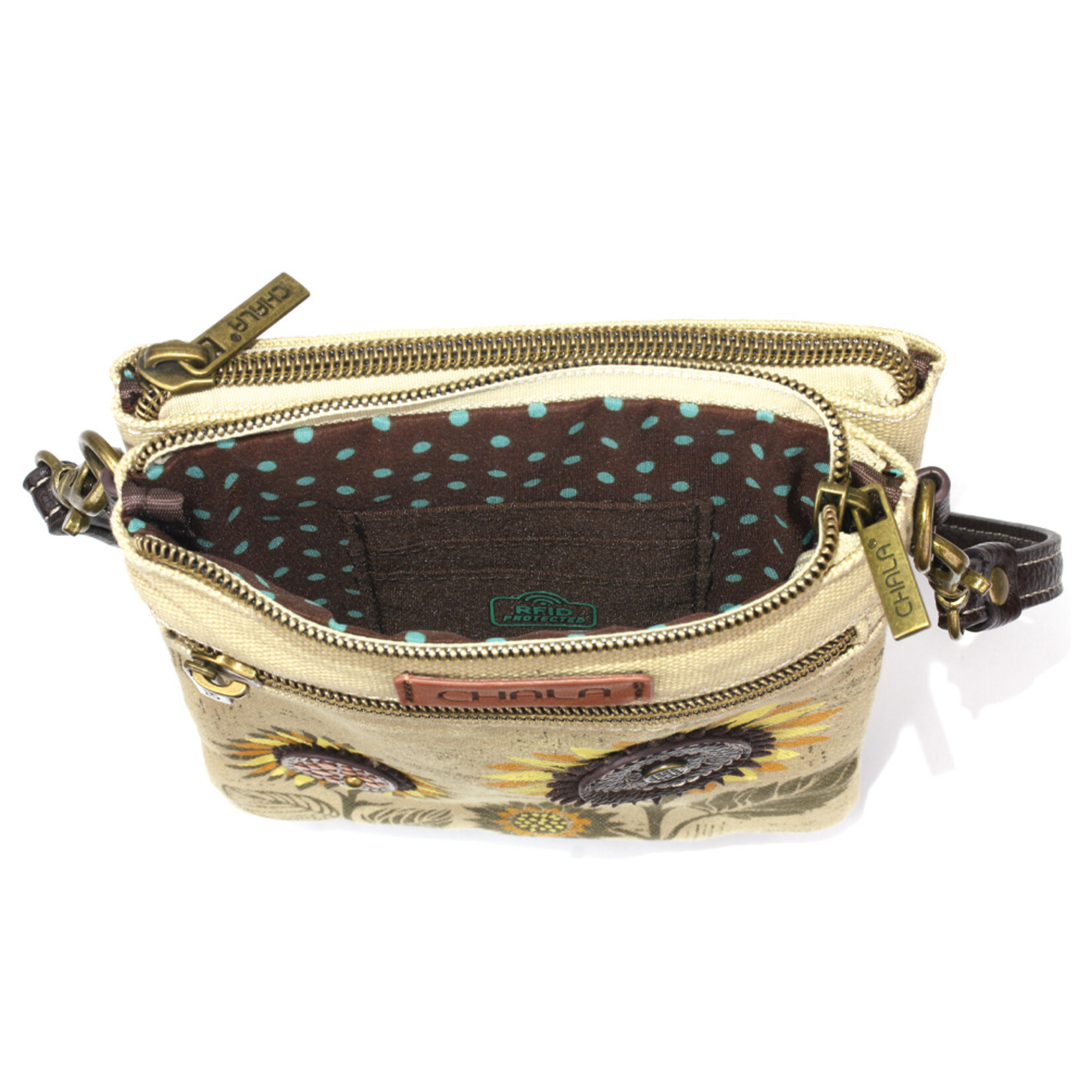 Chala Double Pocket Crossbody - Sunflower