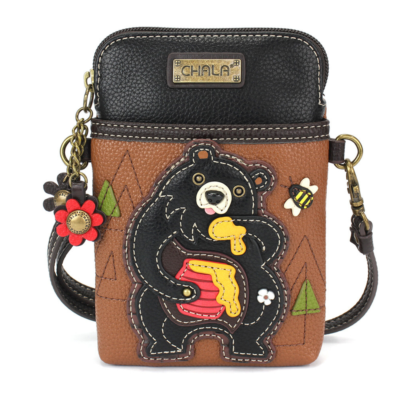 Chala Cell Phone Crossbody - Black Bear