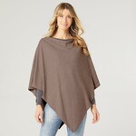 Coco+Carmen 2139038A Lightweight Brushed Poncho - Brown