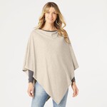 Coco+Carmen 2139038C Lightweight Brushed Poncho - Taupe