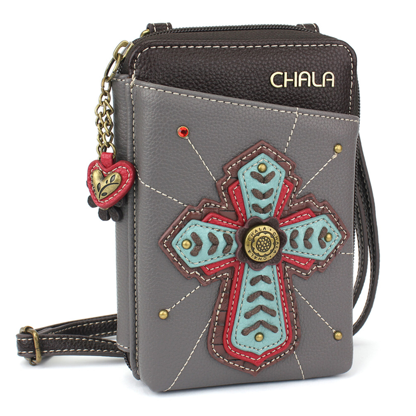 Chala Wallet Crossbody - Chevron Cross