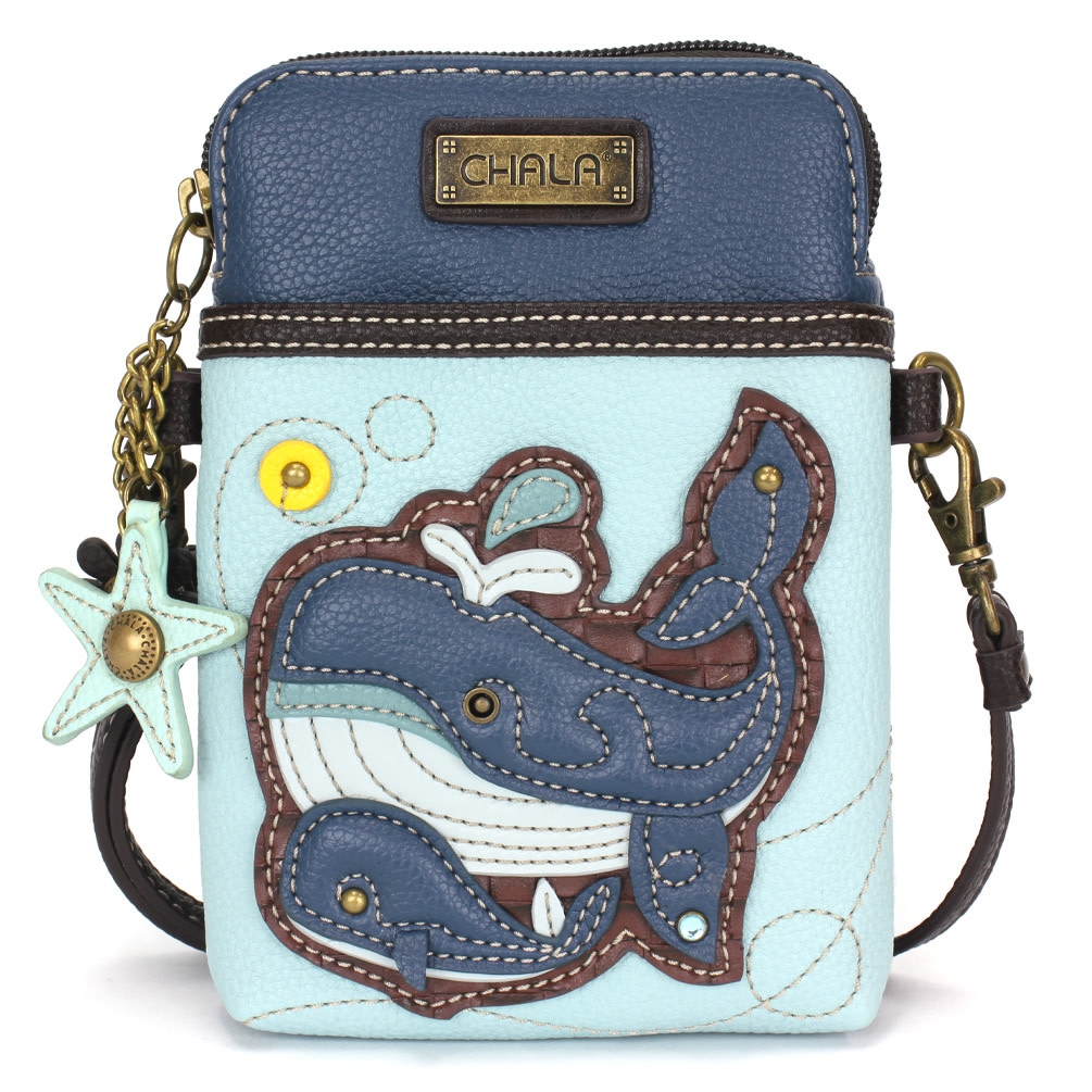 Cell Phone Crossbody Whale Family