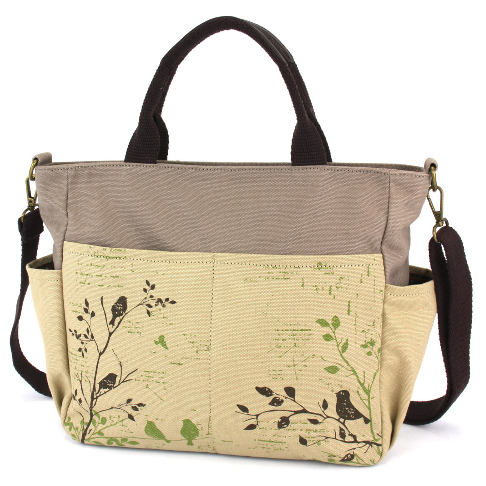 Chala Canvas Print Pocket Tote - Bird