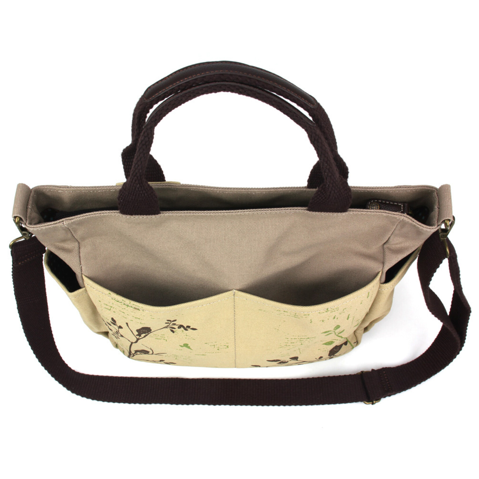 Chala Canvas Print Pocket Tote - Bird