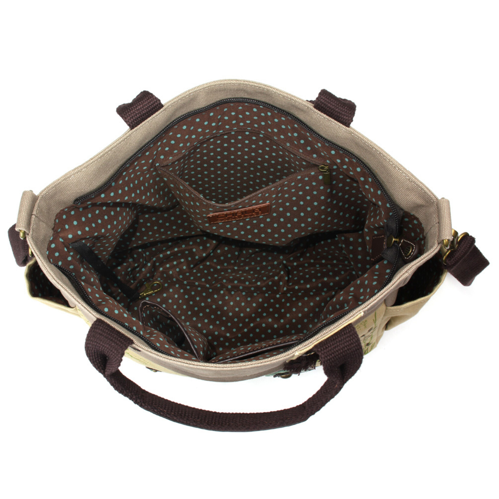 Chala Canvas Print Pocket Tote - Bird