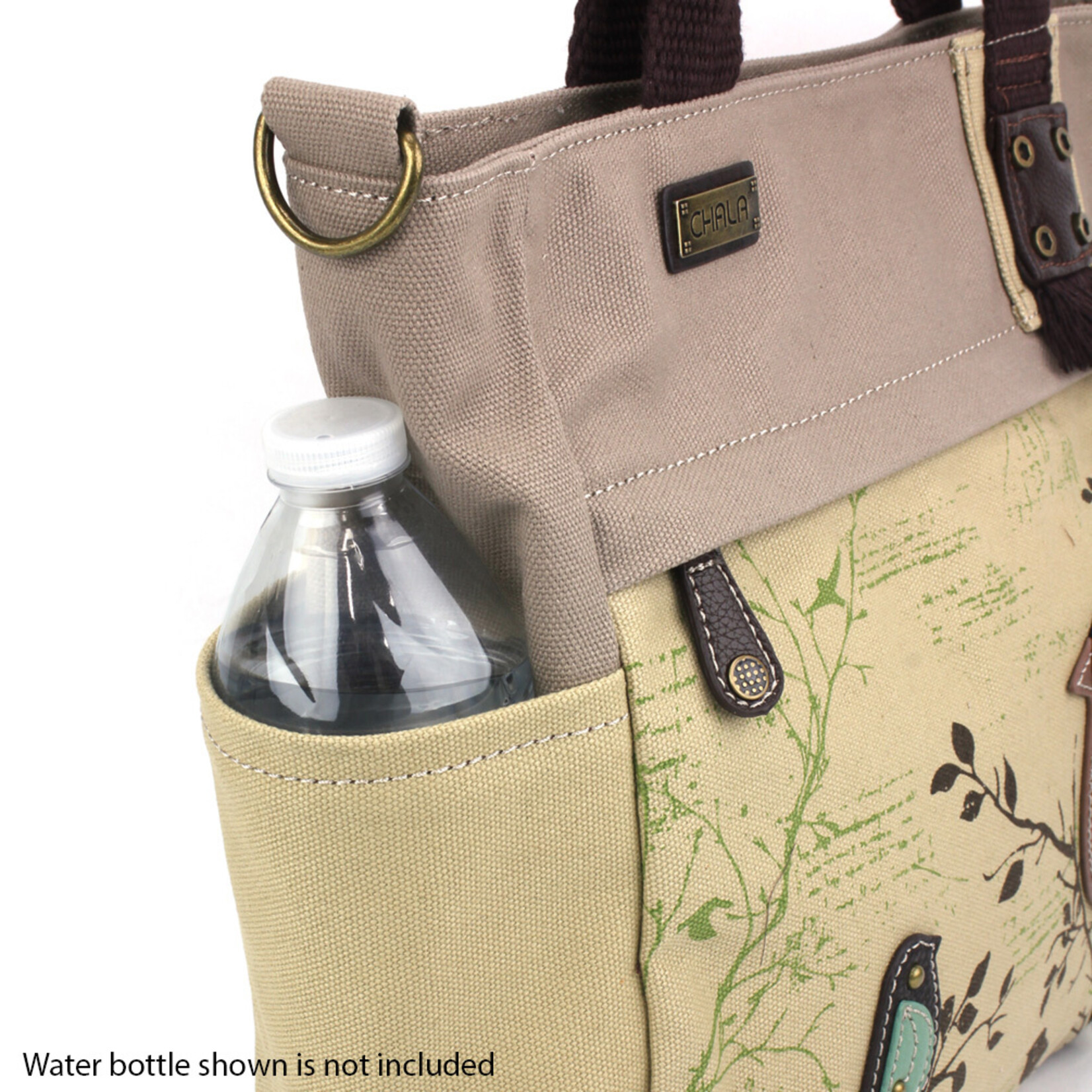 Chala Canvas Print Pocket Tote - Bird
