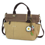 Chala Multi Pocket Tote - Olive - Charming Charms Daisy / Hope