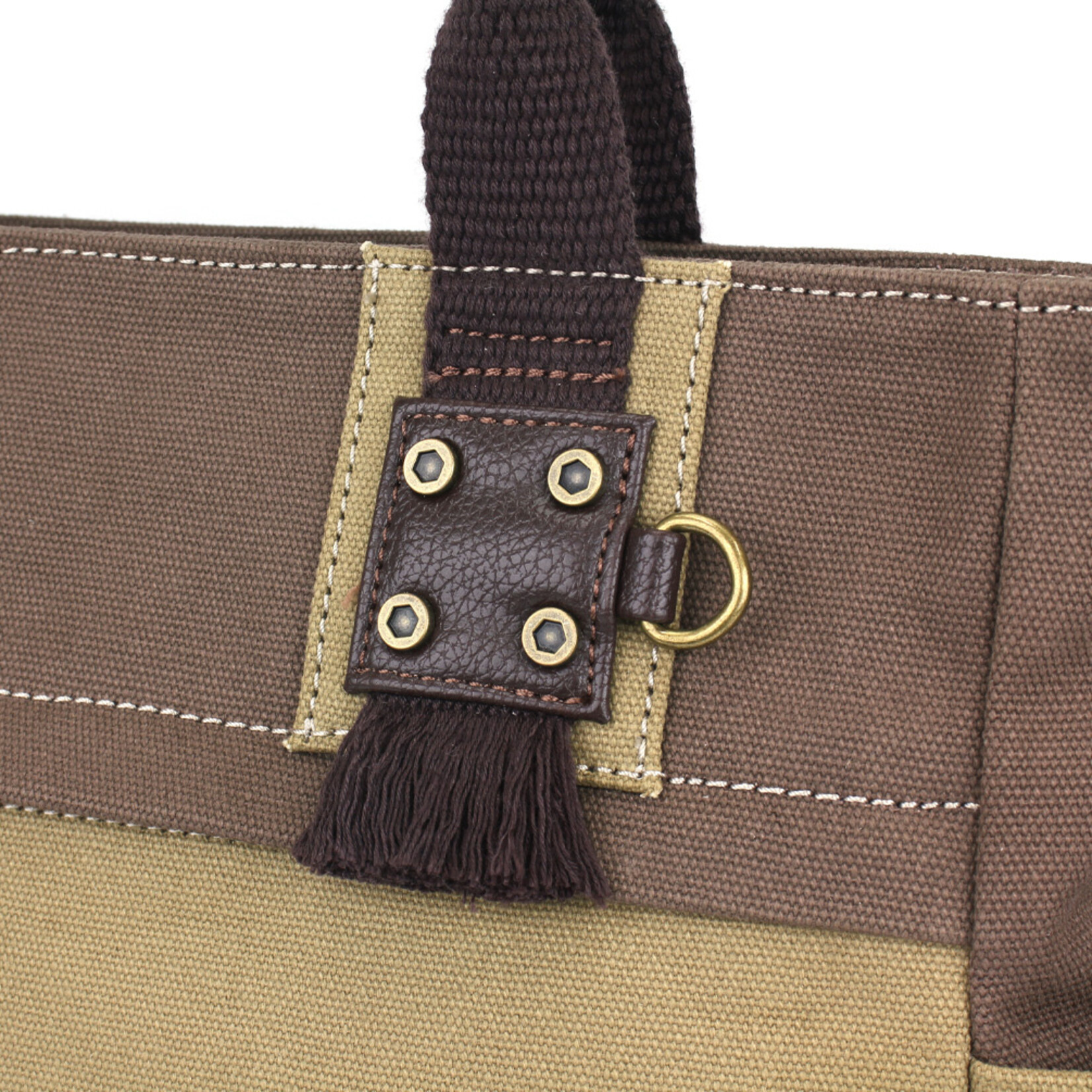Chala Multi Pocket Tote - Olive - Charming Charms Paw / Love