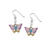 Brighton JA9961 Kyoto In Bloom Butterfly French Wire Earrings