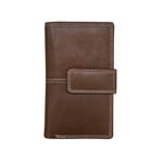 Leather Handbags and Accessories 7826 Toffee - Leather Midi Wallet