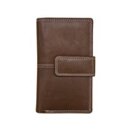 Leather Handbags and Accessories 7826 Toffee - Midi Wallet
