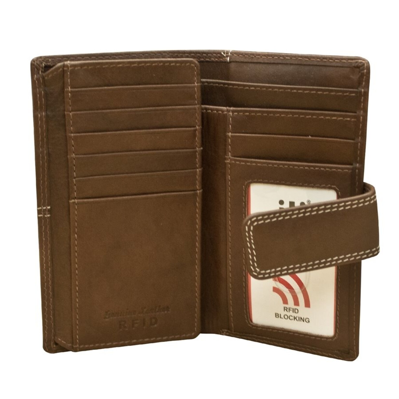 Leather Handbags and Accessories 7826 Toffee - Midi Wallet