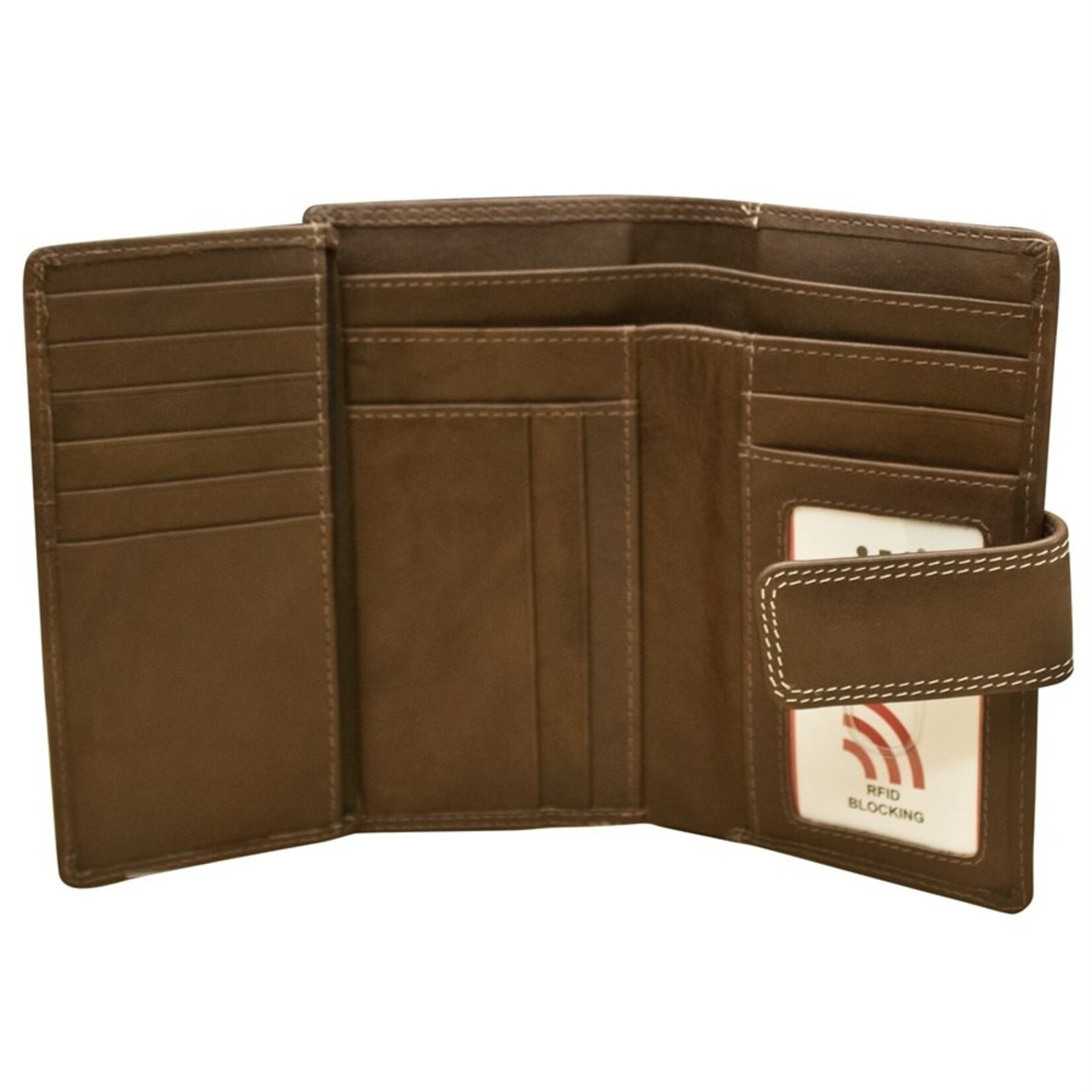 Leather Handbags and Accessories 7826 Toffee - Midi Wallet
