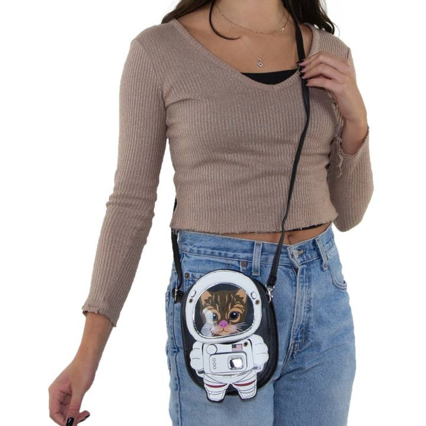 Astronaut Cat Crossbody Bag - 86075UB
