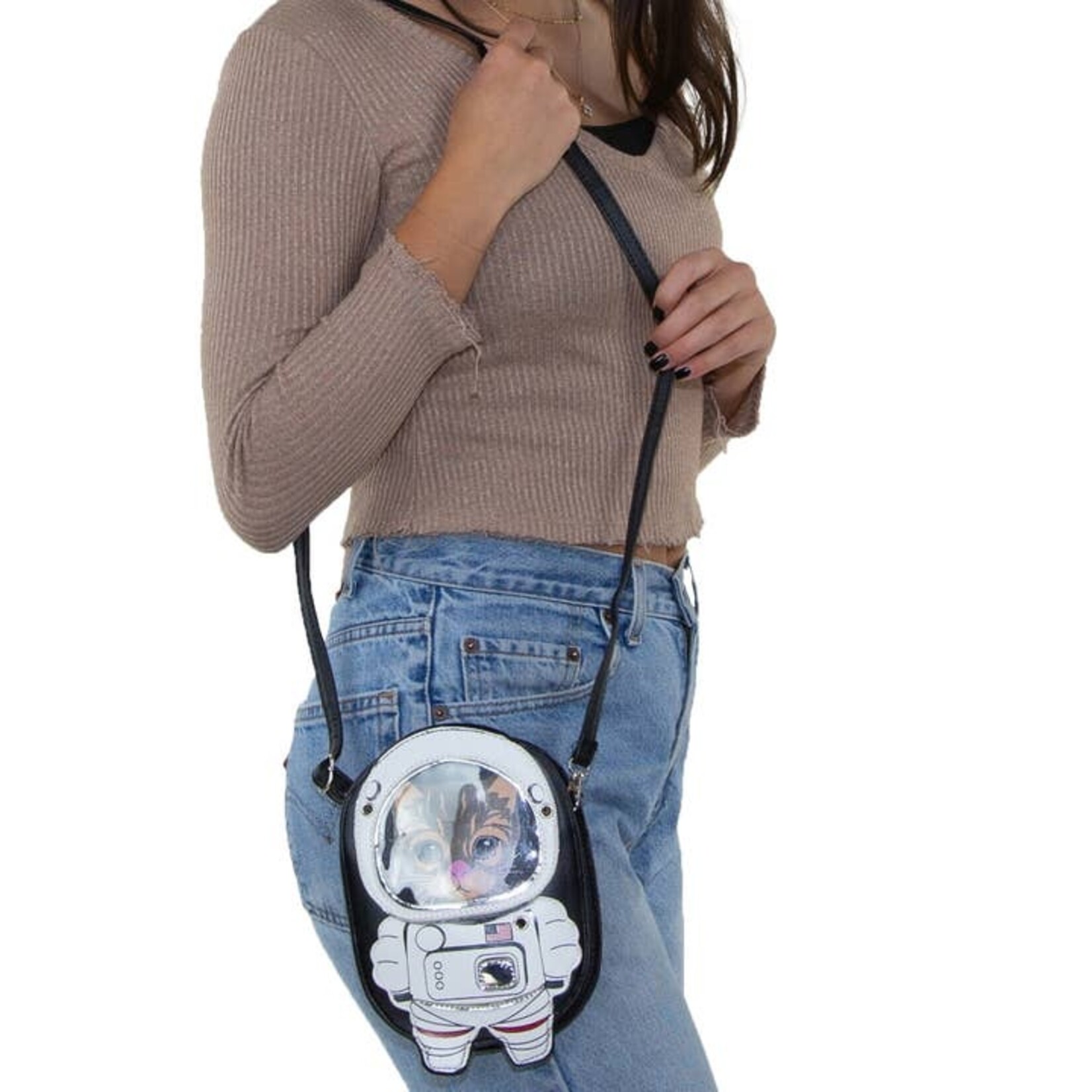 Astronaut Cat Crossbody Bag - 86075UB
