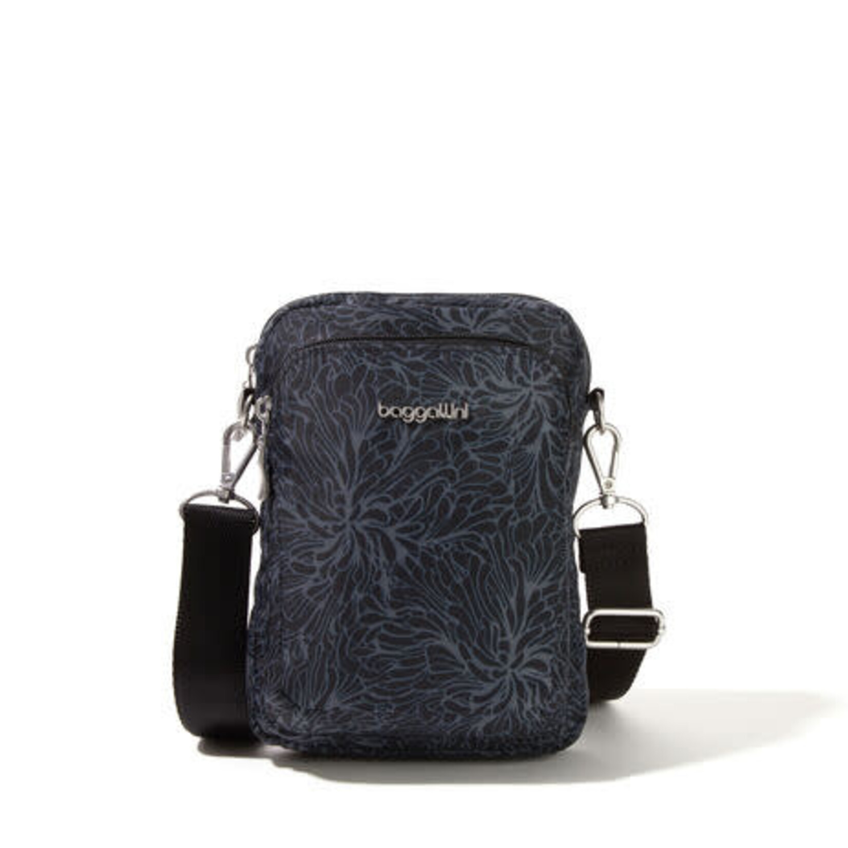 Modern Everywhere Explorer Crossbody Midnight Blossom Print The Handbag Store