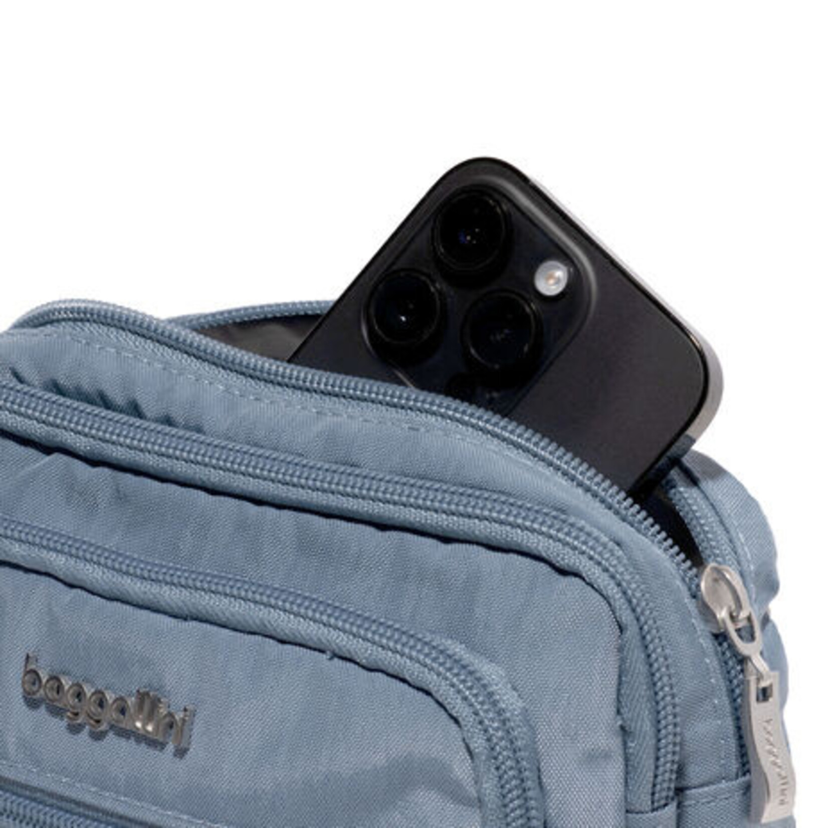 Triple Zip Bagg Mist The Handbag Store