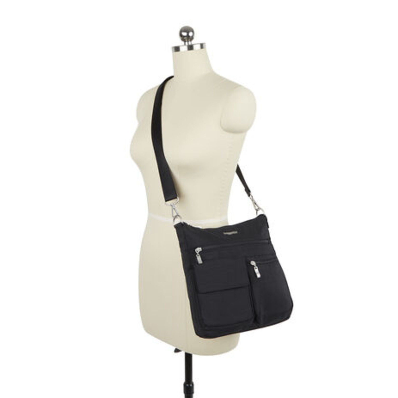 Baggallini Modern Everywhere Slim Crossbody - Sterling Shimmer