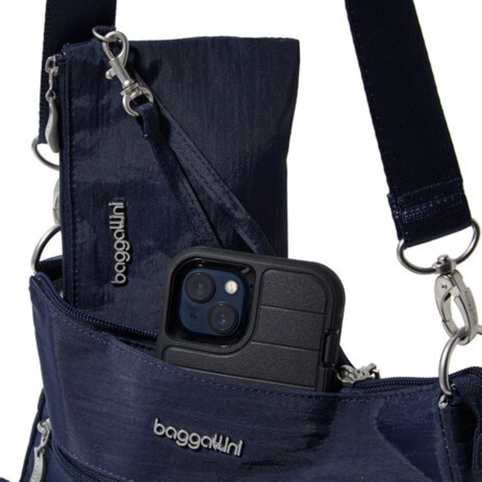 Baggallini Modern Everywhere Slim Crossbody - French Navy