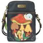 Chala Cell Phone Crossbody - Brown Mushrooms
