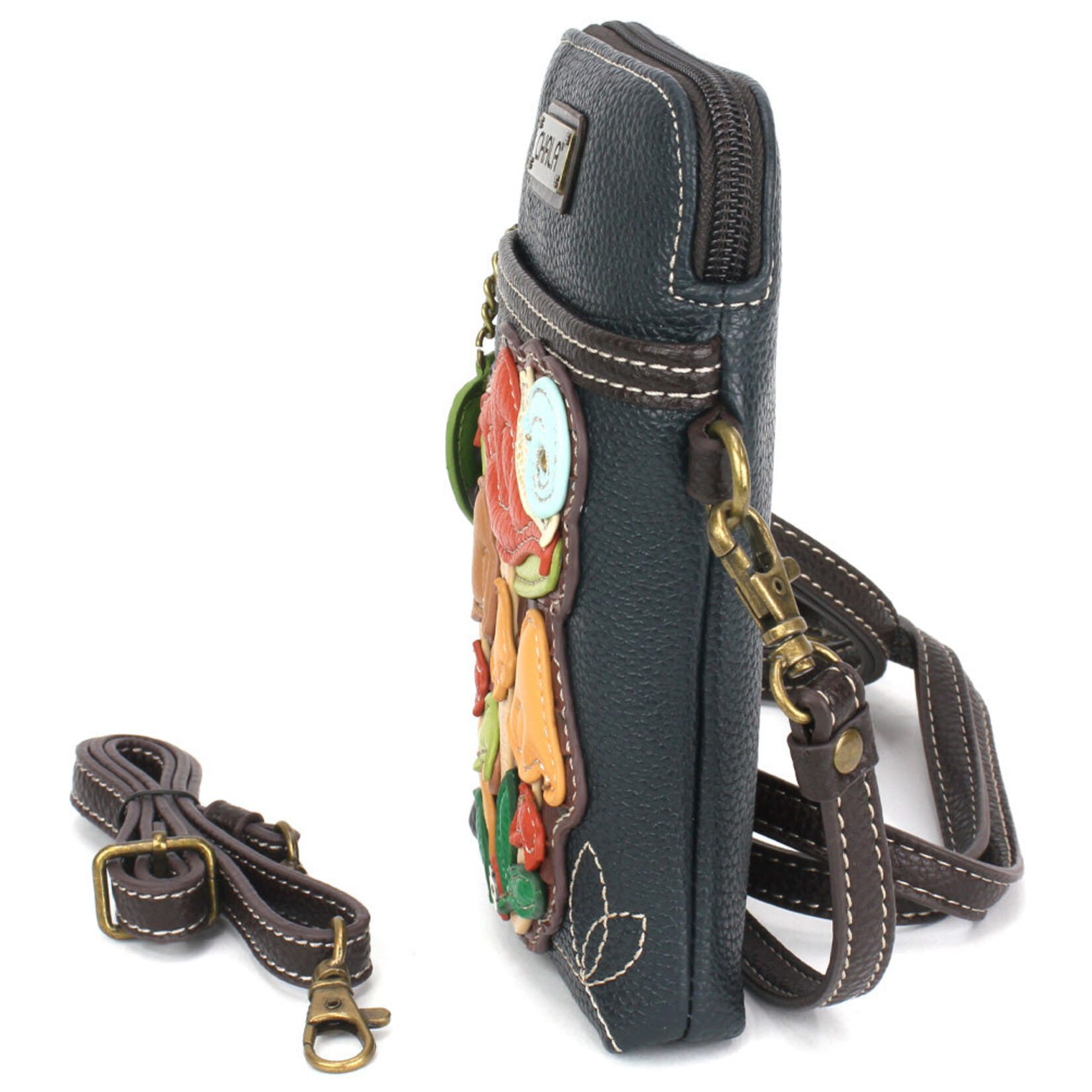 Chala Cell Phone Crossbody - Brown Mushrooms