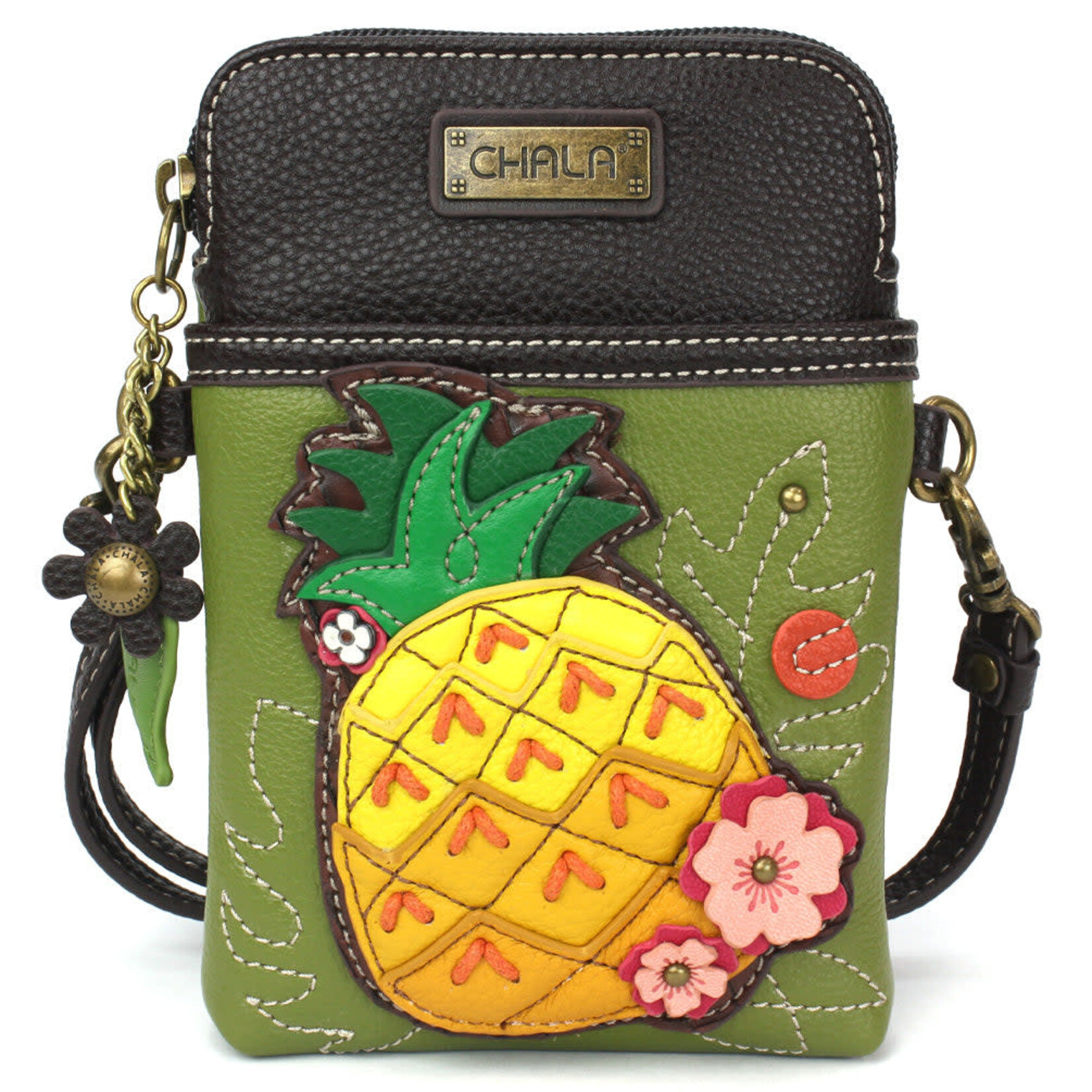 Chala Cell Phone Crossbody - Pineapple