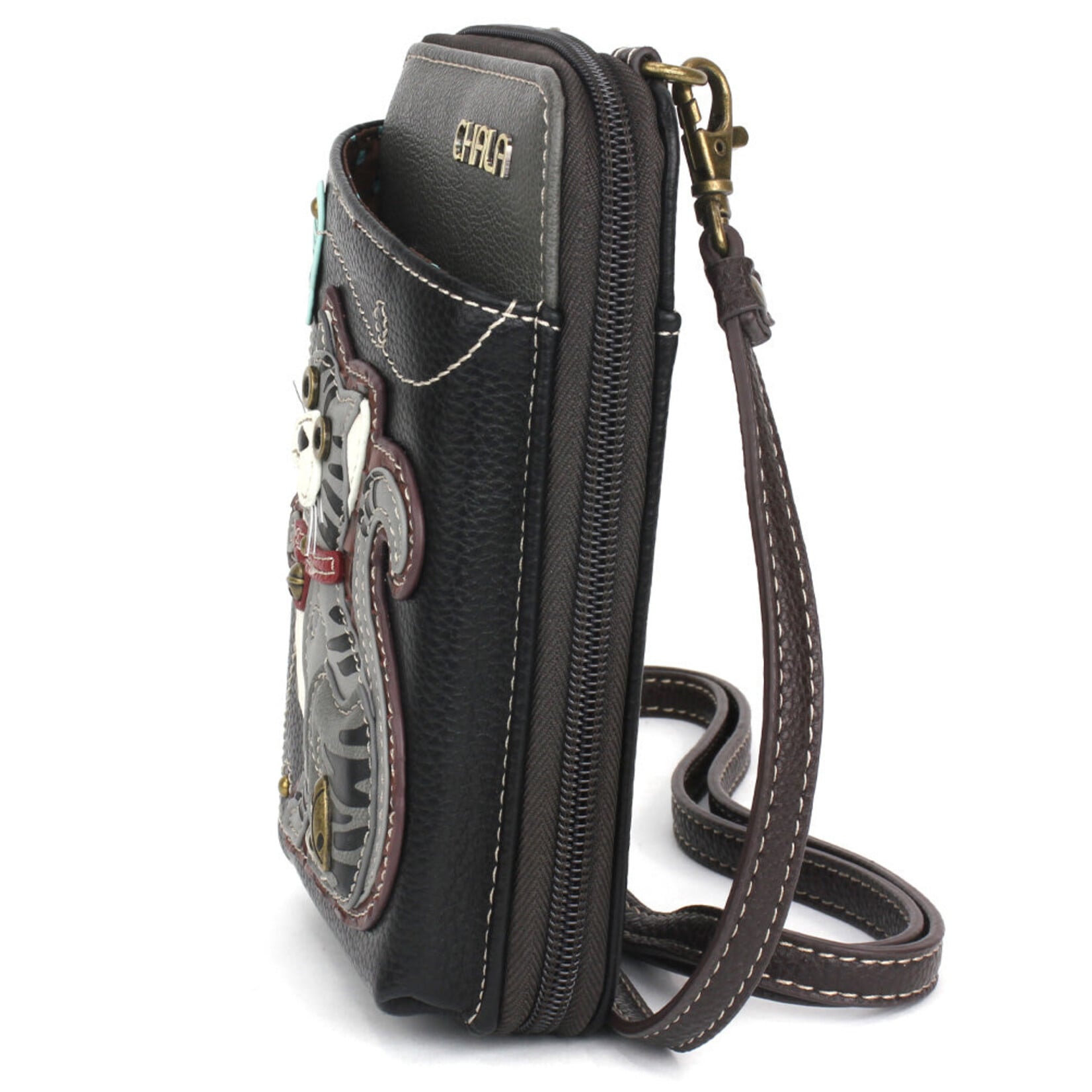 Chala Wallet Crossbody - Gray Tabby Cat