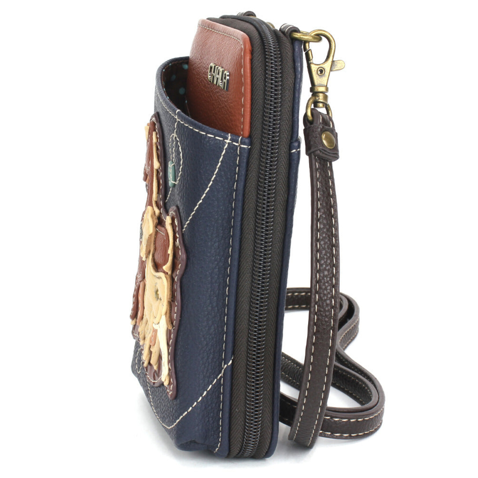 Chala Wallet Crossbody - Horse Family