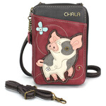 Chala Wallet Crossbody - Spotted Pink Pig