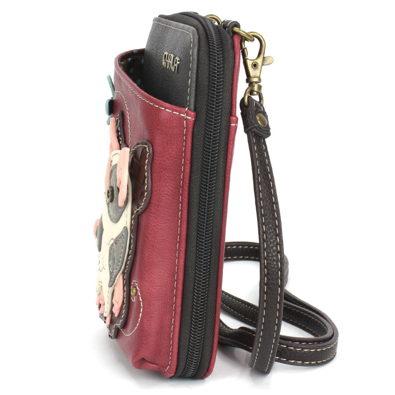Chala Wallet Crossbody - Spotted Pink Pig
