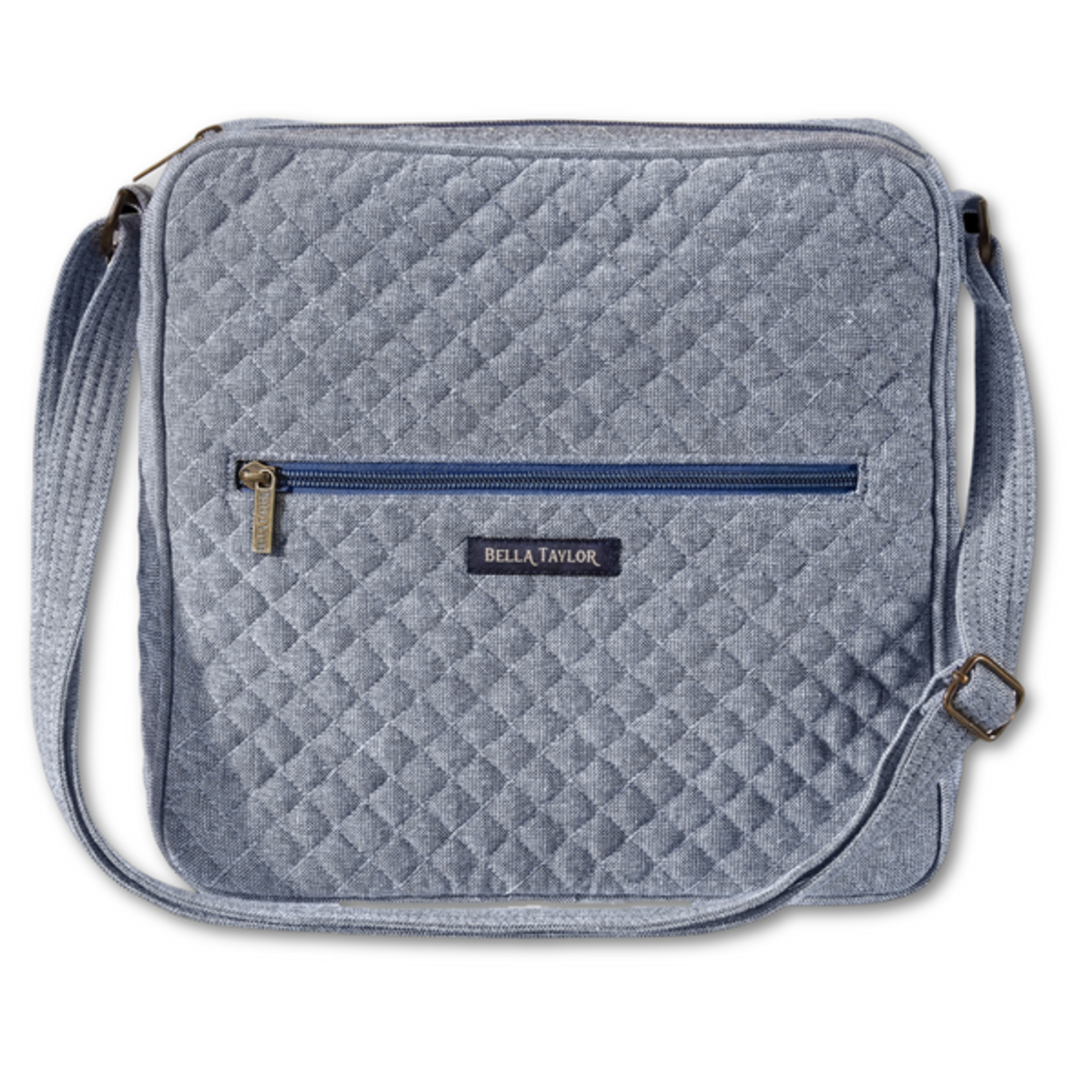 Bella Taylor Large Crossbody - Blue Chambray