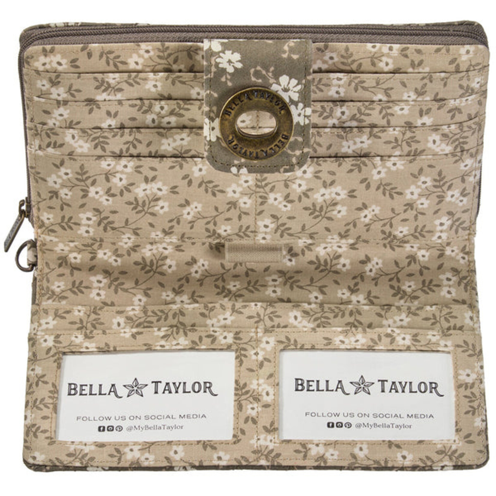 Bella Taylor RFID Cash System Wallet - Woodland Floral